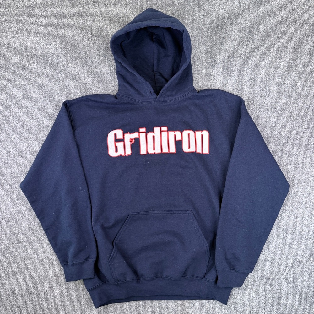 Gridiron Hoodie Mens M Blue Hardcore Band Triple B Records Madball Pain of Truth